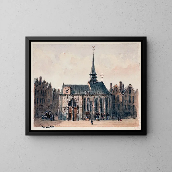 Église Sainte-Geneviève des Ardents - Auguste Sébastien Bénard — framed artwork on a wall