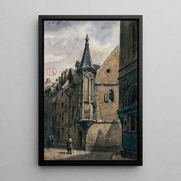 Reproduction of the painting Hôtel de Schomberg rue Jean Tison - Auguste Sébastien Bénard