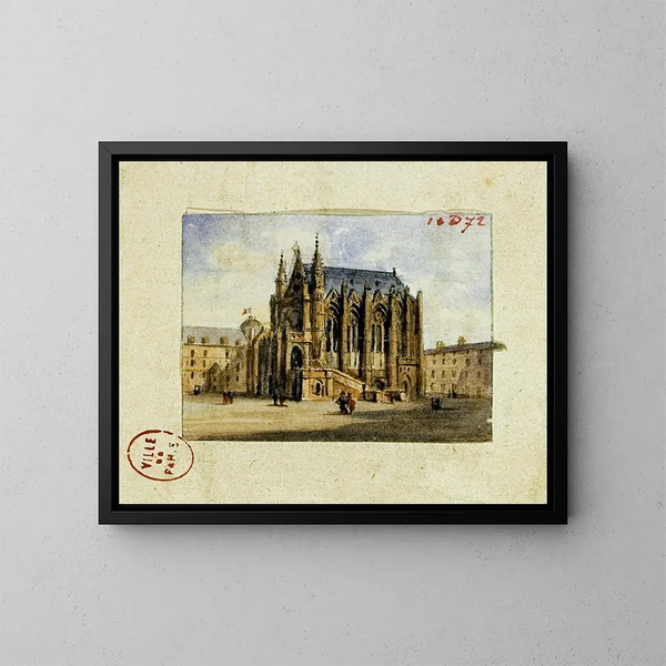 La Sainte-Chapelle - Auguste Sébastien Bénard — framed artwork on a wall