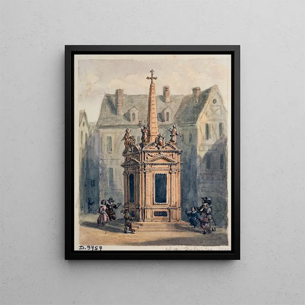 La pyramide expiatoire de Jean Chastel - Auguste Sébastien Bénard — framed artwork on a wall