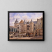 Le Grand Châtelet uit de 18e eeuw - Auguste Sébastien Bénard — ingelijst kunstwerk aan de muur