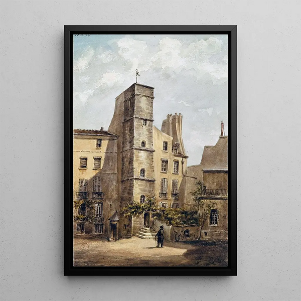 Reproduction of the painting Maison 14 rue Chanoinesse - Auguste Sébastien Bénard