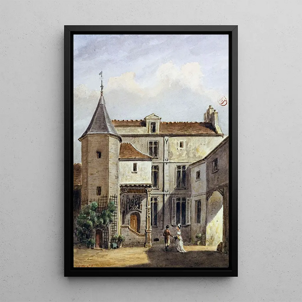 Maison dite de Saint-Louis rue des Marmousets Saint Marcel - Auguste Sébastien Bénard — framed artwork on a wall