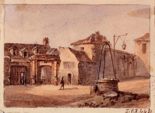 AugusteSbastien Bnard - Vue des restes de lglise Saint Martin place de la collgiale faubourg Saint Marcel.webp
