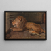 Leeuw bij Artis Amsterdam - Auguste Allébé — ingelijst kunstwerk aan de muur