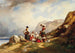 Lavandières aan het bergmeer - Auguste Delacroix — weergave van het kunstwerk