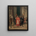 van de uitgaande sterrenbeelden uit het Vaticaan door de Zwitserse poort na een audiëntie van de Heilige Vader - Auguste Dutuit — ingelijst kunstwerk aan de muur