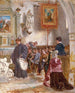 Catechismus in een kerk - Auguste Dutuit — weergave van het kunstwerk