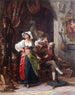 van Modèles dans un atelier pendant l'absence du peintre - Auguste Dutuit — weergave van het kunstwerk