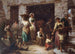 Straatscène in Italië - Auguste Dutuit — weergave van het kunstwerk