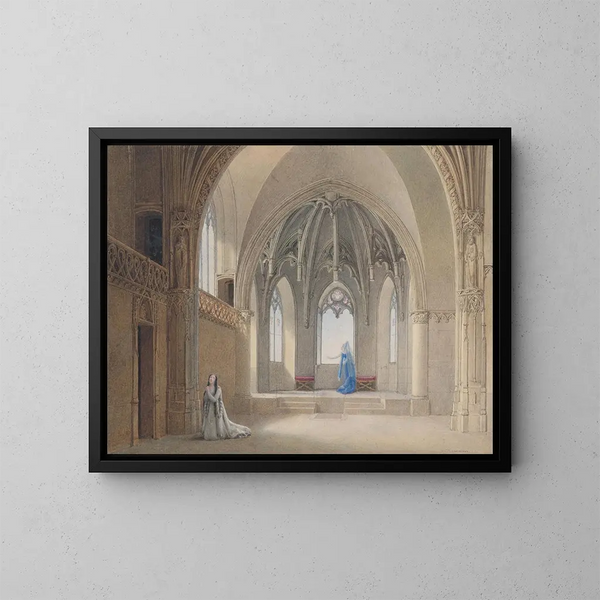 Anne, mijn zus Anne, zie je niets aankomen? - Auguste Garneray — ingelijst kunstwerk aan de muur