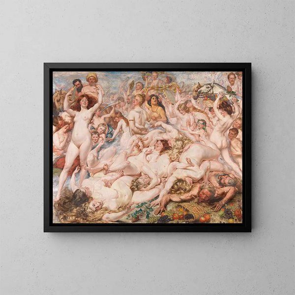 Return of the Harvest - Auguste Léveque — framed artwork on a wall