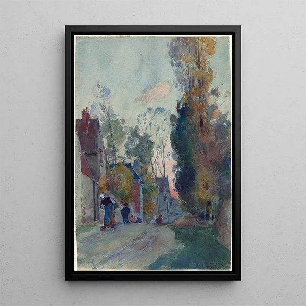 Rue de Jouy-le-Comte - Auguste Louis Lepère — framed artwork on a wall
