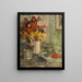 Flowers - Auguste Oleffe — framed artwork on a wall