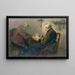 Oud boerenkoppel aan tafel - Auguste Schepp — ingelijst kunstwerk aan de muur