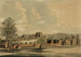 St James met het dorp Charing zoals het eruitzag onder het bewind van Hendrik VIII - Augustus Charles Pugin — weergave van het kunstwerk