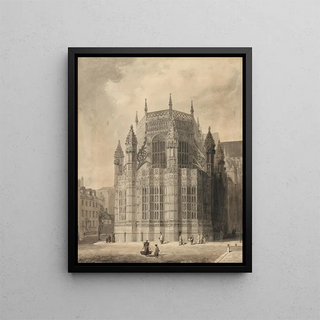 Augustus Charles Pugin - The exterior of the Henry VII Chapel Westminster Abbey.webp