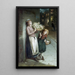 Meisjes met bloemen op een zomernacht - Augustus Edwin Mulready — ingelijst kunstwerk aan de muur