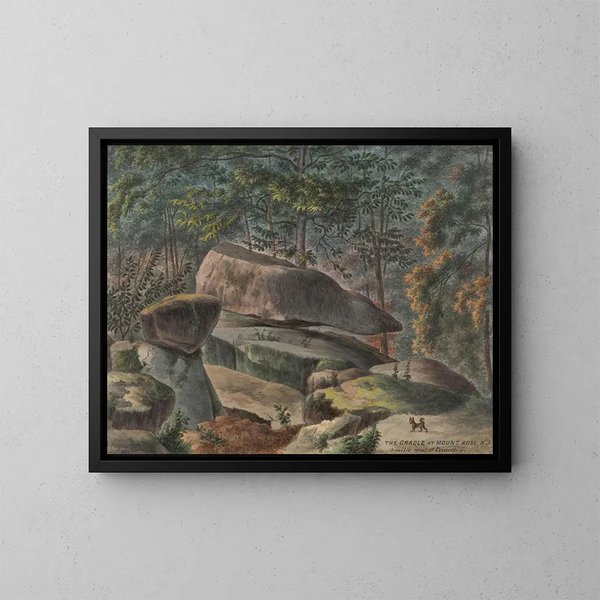 Cradle at Mount Rose, NJ, 3 miles west of Princeton - Augustus Kollner — framed artwork on a wall