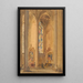 Reproductie van het schilderij van een interieur van een gotische kerk - Augustus Pugin