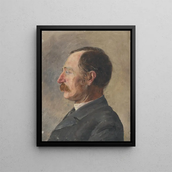 Aurel Ballo - Head Study of Man in Profile.webp