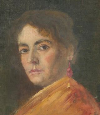 Aurel Ballo - Head Study of a Woman with an Earring.webp