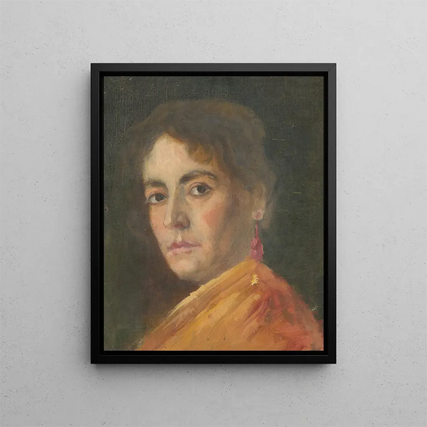 Aurel Ballo - Head Study of a Woman with an Earring.webp