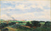 Uitzicht op Madrid vanaf de Planto de los Infantes of Madrid gezien vanaf El Pardo - Aureliano de Beruete — weergave van het kunstwerk