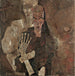 Auto-vision II Dood en man - Egon Schiele — weergave van het kunstwerk