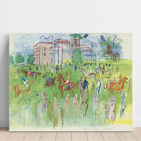 Reproductie van het schilderij Voor de Vertrek, Ascot - Raoul Dufy