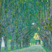 Avenue naar het Kasteel van Kammer - Gustav Klimt — weergave van het kunstwerk