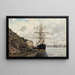 Maritieme benadering van Stockholm - Axel Lindman — ingelijst kunstwerk aan de muur