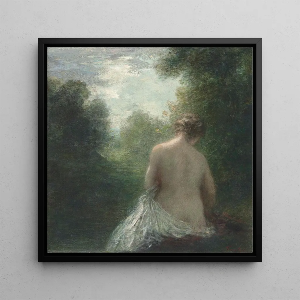 Baigneuse assise de dos - Henri Fantin-Latour