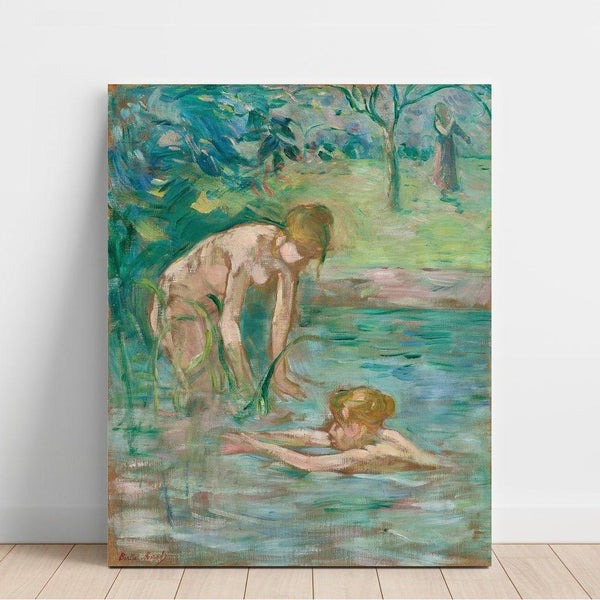 Reproductie van het schilderij Badende Vrouwen - Berthe Morisot