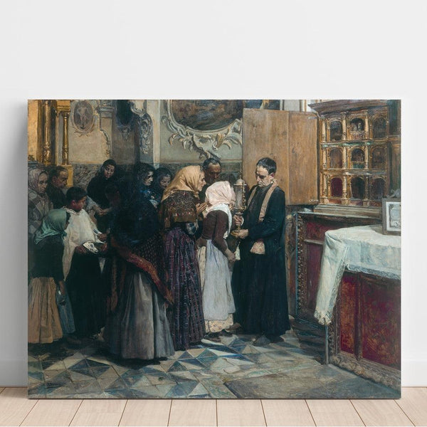 Reproductie van het schilderij Baiser de la relique - Joaquín Sorolla