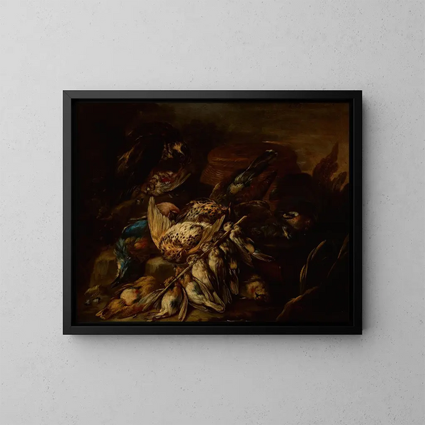 Still life - Baldassare De Caro — framed artwork on a wall