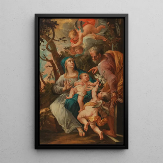 Balthasar Scabina de Rossa - The Holy Family with the Infant Saint John the Baptist and Angels.webp