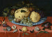 Natuurschilderij met fruit, schelpen en tulp - Balthasar van der Ast — weergave van het kunstwerk