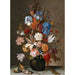 Natuurtafereel met bloemen - Balthasar van der Ast — ingelijst kunstwerk aan de muur