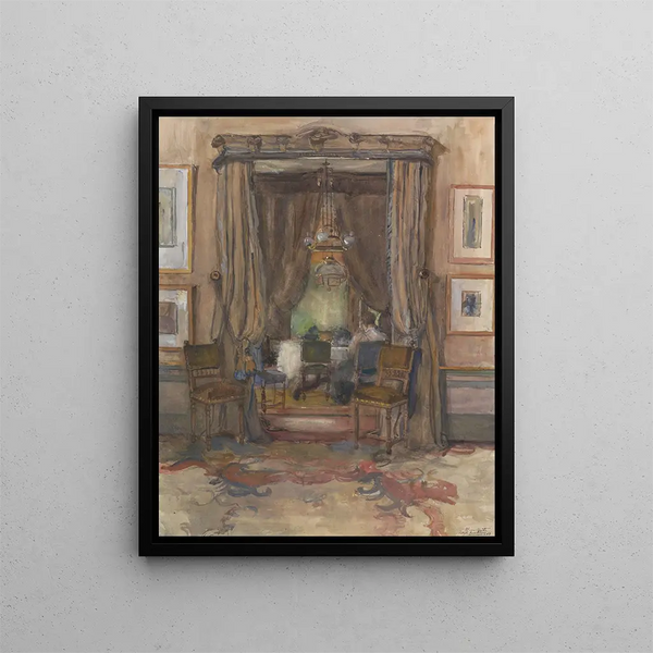 Barbara Elisabeth van Houten - De huiskamer aan de Riouwstraat te Den Haag bij daglicht.webp