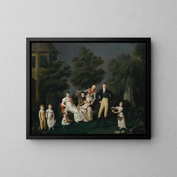 La famille Wallner - Barbara Krafft — framed artwork on a wall