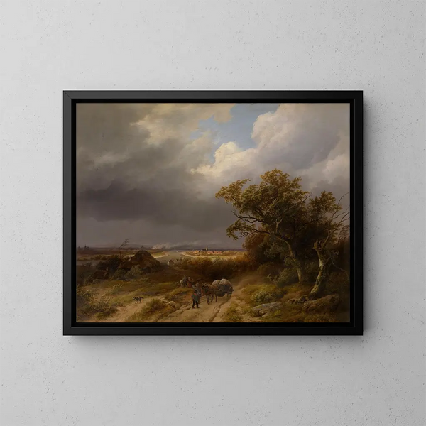 Landscape near Cleves - Barend Cornelis Koekkoek — framed artwork on a wall