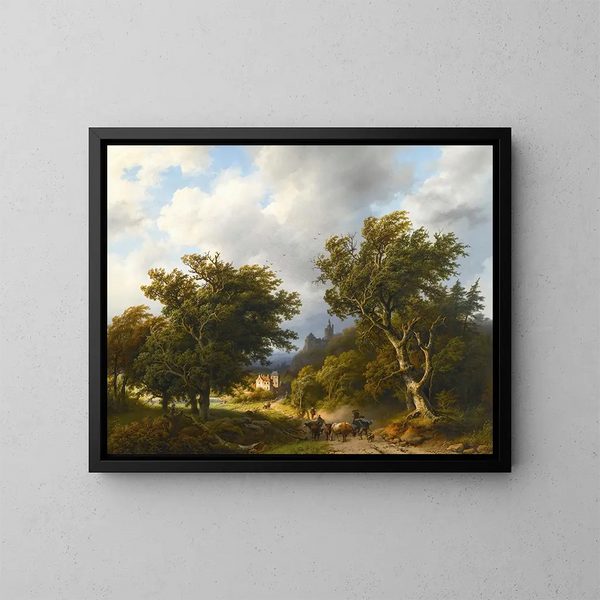 The Breath of the Wind - Barend Cornelis Koekkoek — framed artwork on a wall