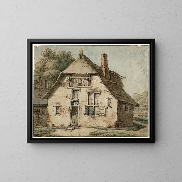 House of Peasant - Barend Hendrik Thier — framed artwork on a wall