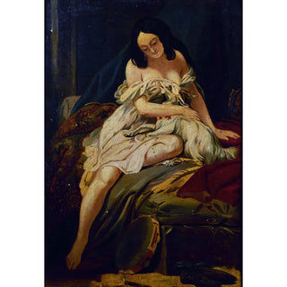 Baron Charles de Steuben - Esquisse pour le tableau La Esmeralda et sa chvre.webp