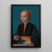 Reproductie van het schilderij portret van Elisabeth Bellinghausen - Barthel Bruyn l'Ancien