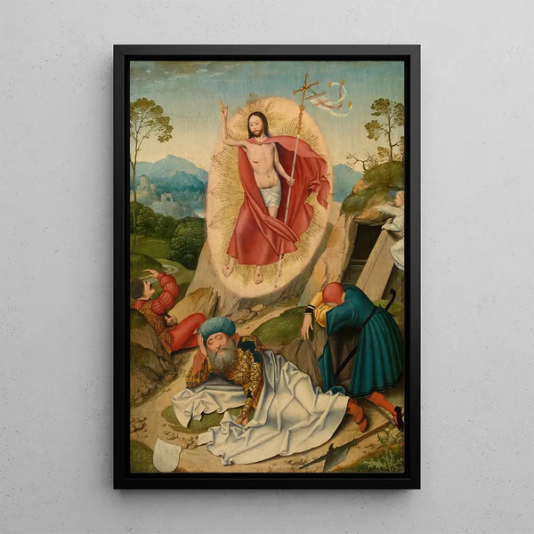 Resurrection of Christ - Barthel Bruyn the Elder — framed artwork on a wall