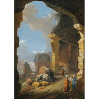 Bartholomeus Breenbergh - Roman Ruins With Turbaned Figures.webp