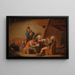 Landbouwers zingend - Bartholomeus Molenaer — ingelijst kunstwerk aan de muur