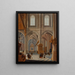 Binneninterieur van een kerk met elegant geklede personen, broeders en een geestelijke - Bartholomeus van Bassen — ingelijst kunstwerk aan de muur